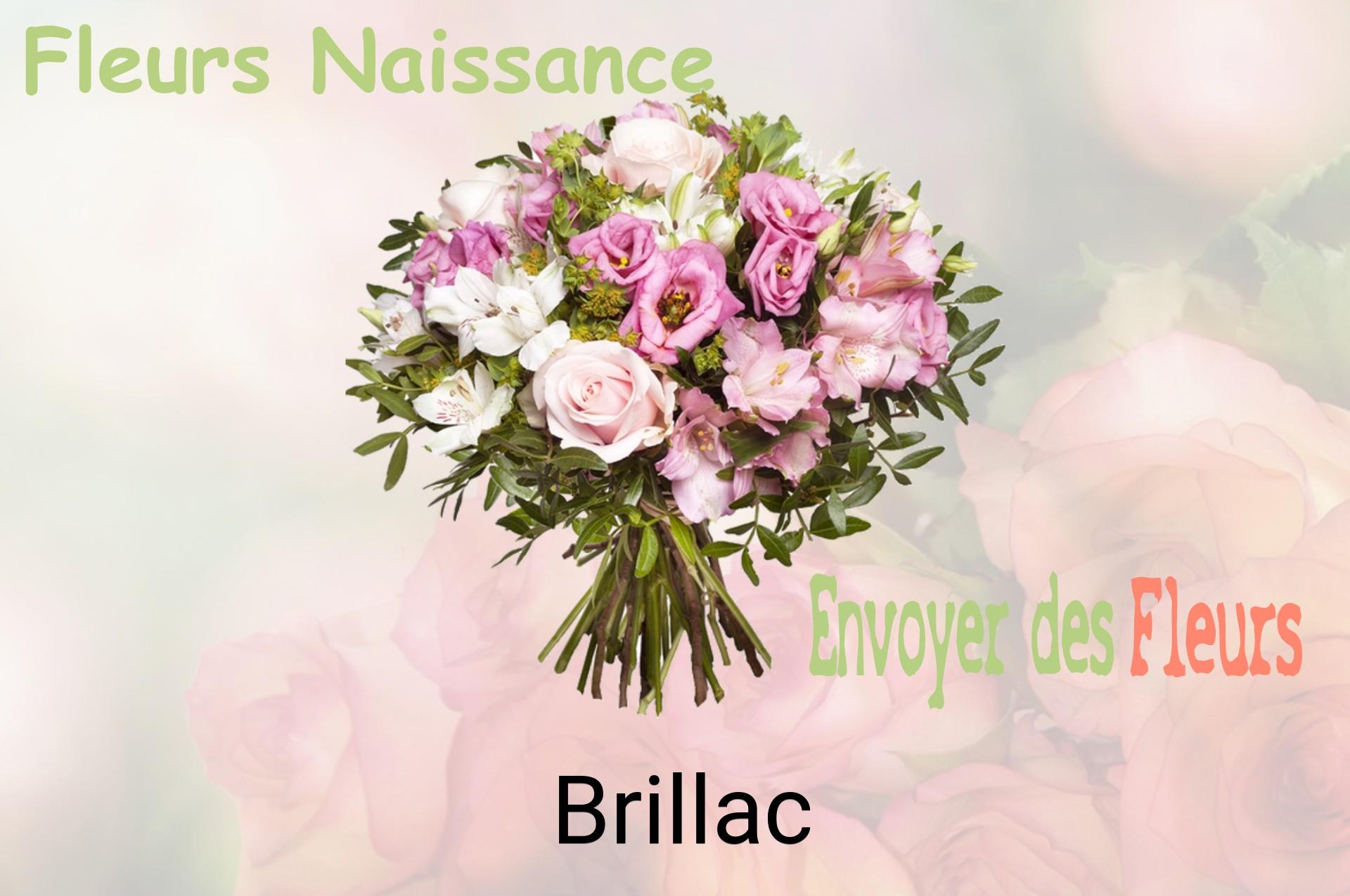 Bouquet de fleurs de naissance livré à Brillac